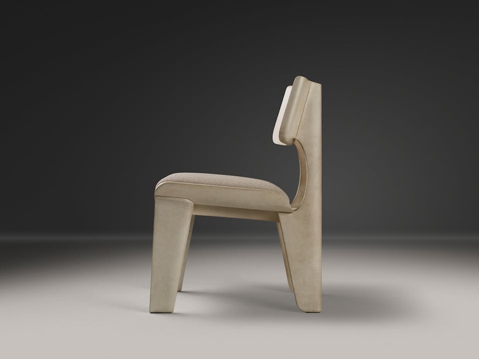 de sousa hughes alexander lamont ondas dining chair natural parchment side