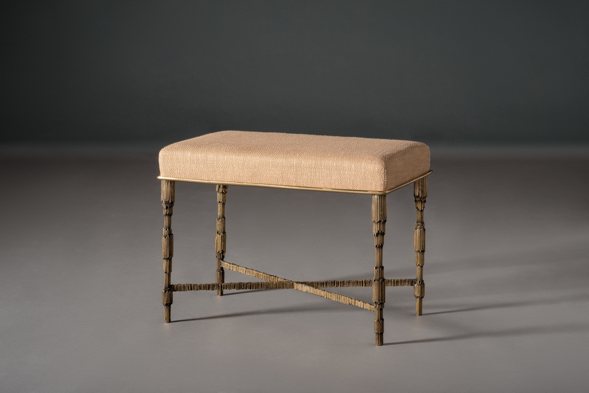 de sousa hughes alexander lamont rye bench small burnished brass