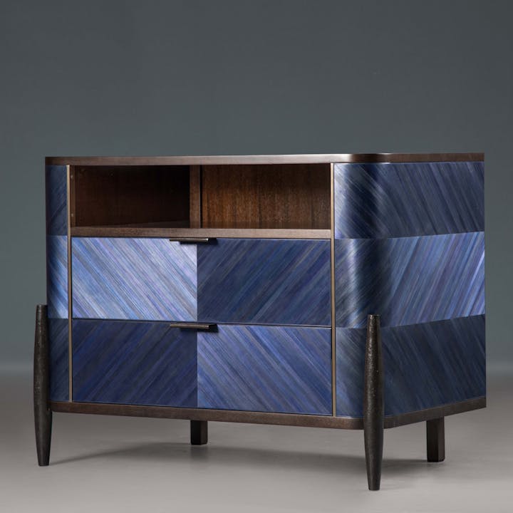 de sousa hughes alexander lamont tijuca nightstands deep blue straw