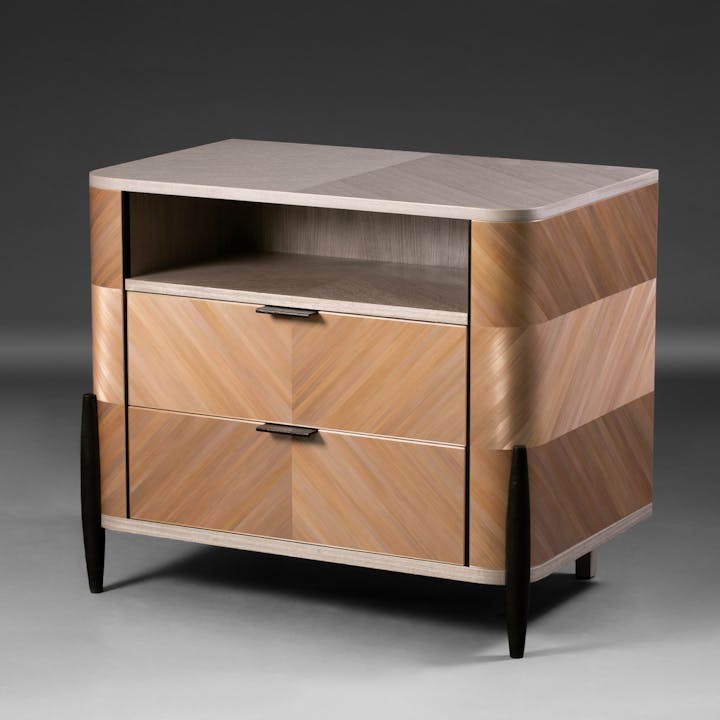 de sousa hughes alexander lamont tijuca nightstand burnished metals straw