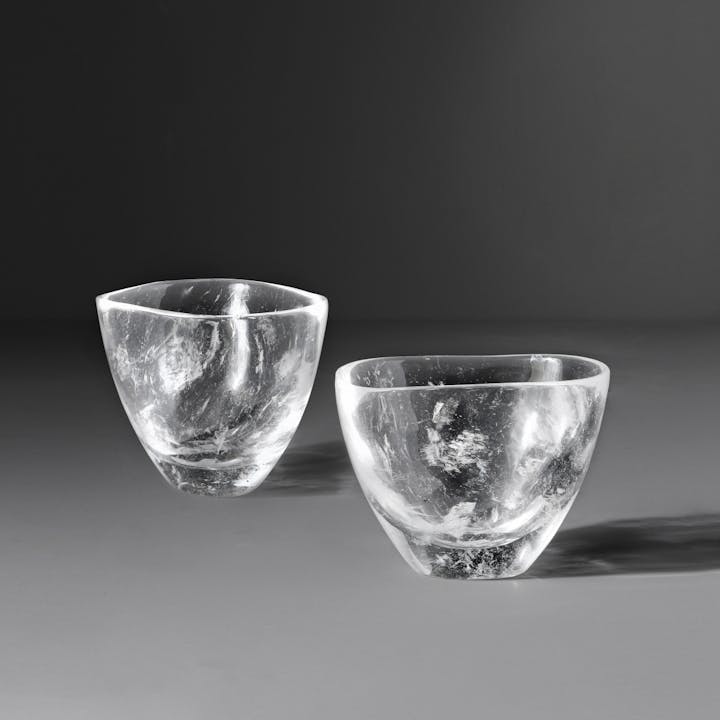 de sousa hughes alexander lamont verglas rock crystal wine glasses