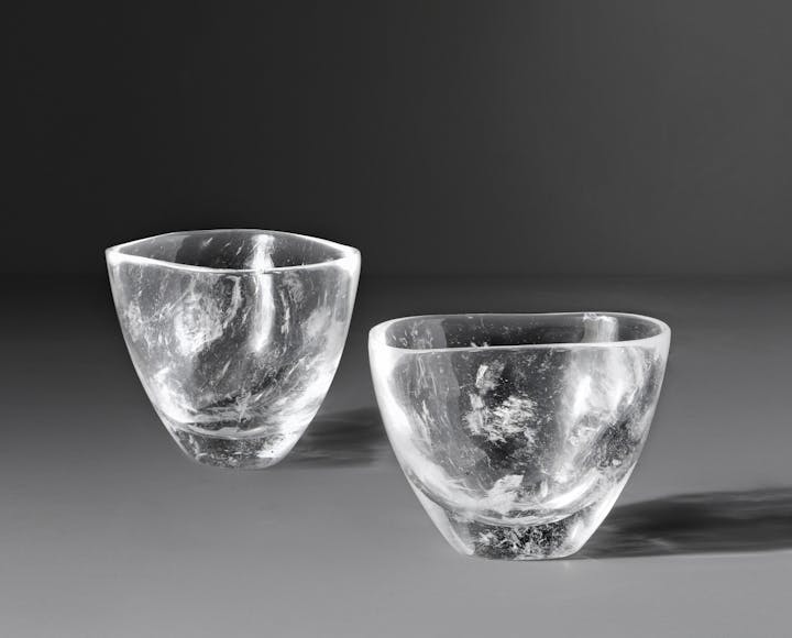 de sousa hughes alexander lamont verglas rock crystal wine glasses