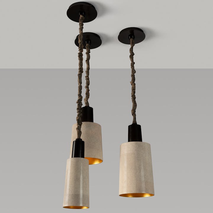 de sousa hughes alexander lamont Chime Pendant Lamp Natural Speckle 06 7