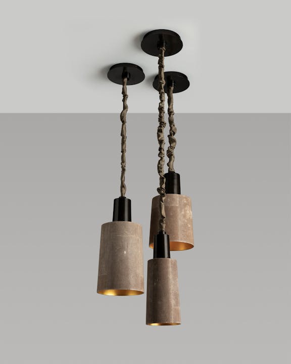 de sousa hughes alexander lamont Chime Pendant Lamp Natural Chocolate 10 6
