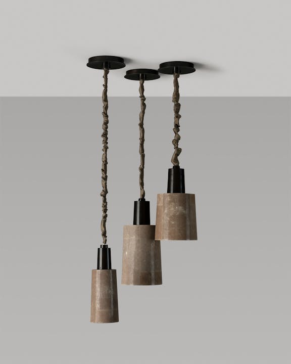 de sousa hughes alexander lamont Chime Pendant Lamp Natural Chocolate 10 5
