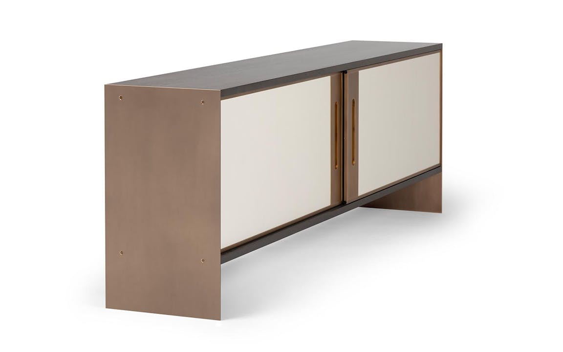 de sousa hughes troscan tess buffet solid bronze side angle