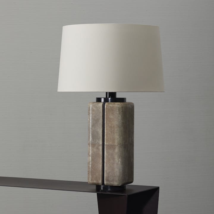 de sousa hughes alexander lamont Canister Table Lamp Natural Chocolate Shagreen 02