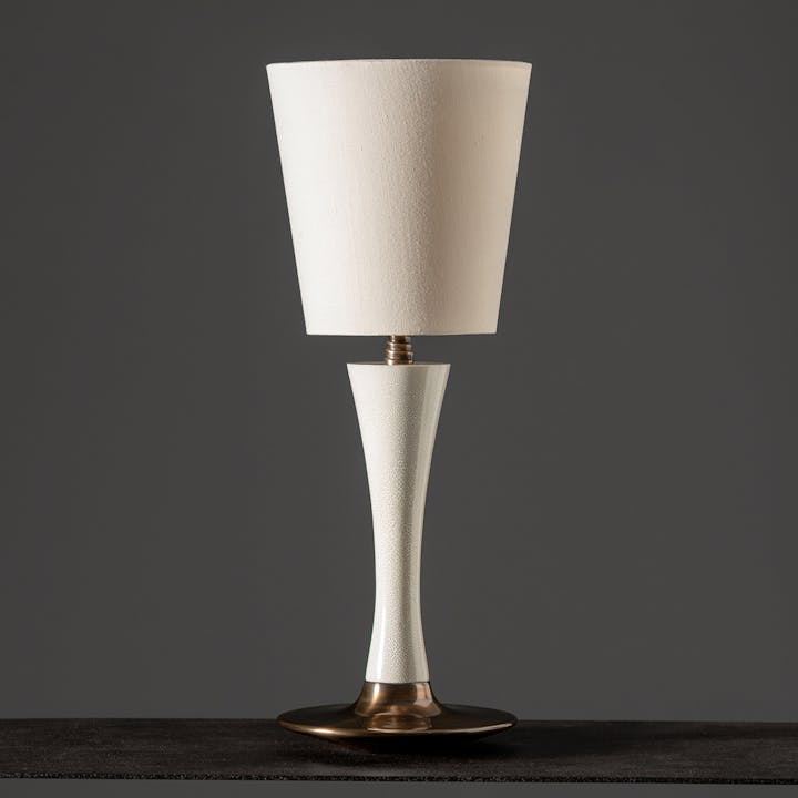 de sousa hughes alexander lamont fondre lamp ivory over ivory shagreen