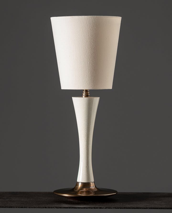 de sousa hughes alexander lamont fondre lamp ivory over ivory shagreen