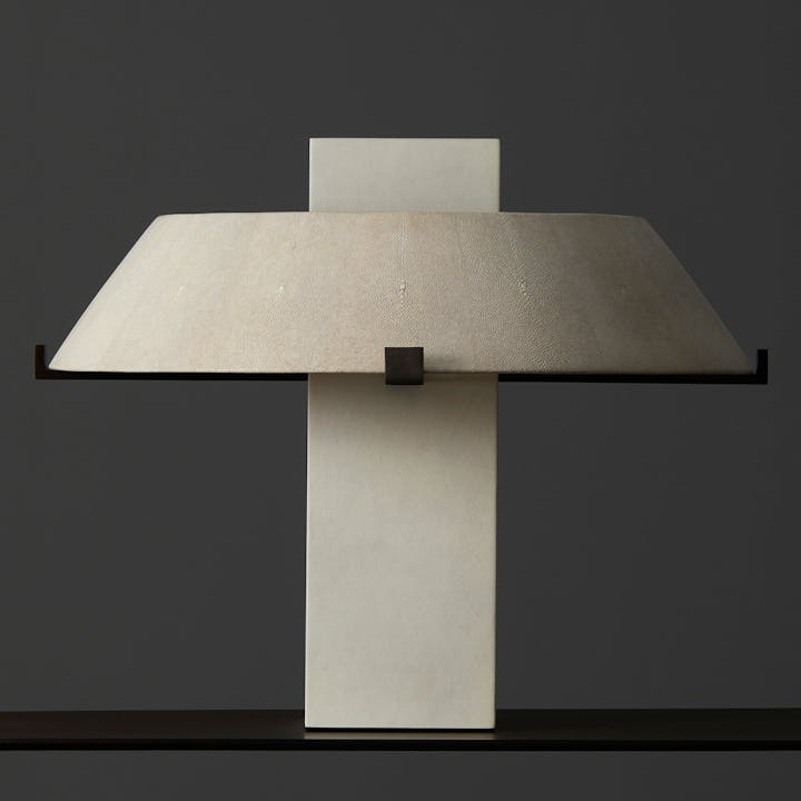 de sousa hughes alexander lamont geo table lamp natural speckle shagreen