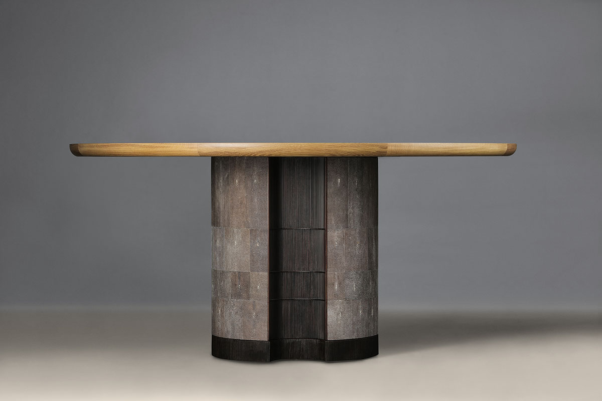 de sousa hughes alexander lamont corteza dining table natural chocolate 2