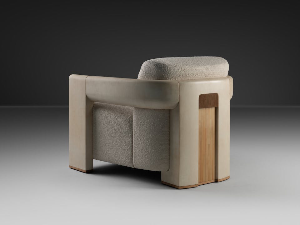 de sousa hughes alexander lamont Dais Lounge Chair back angle