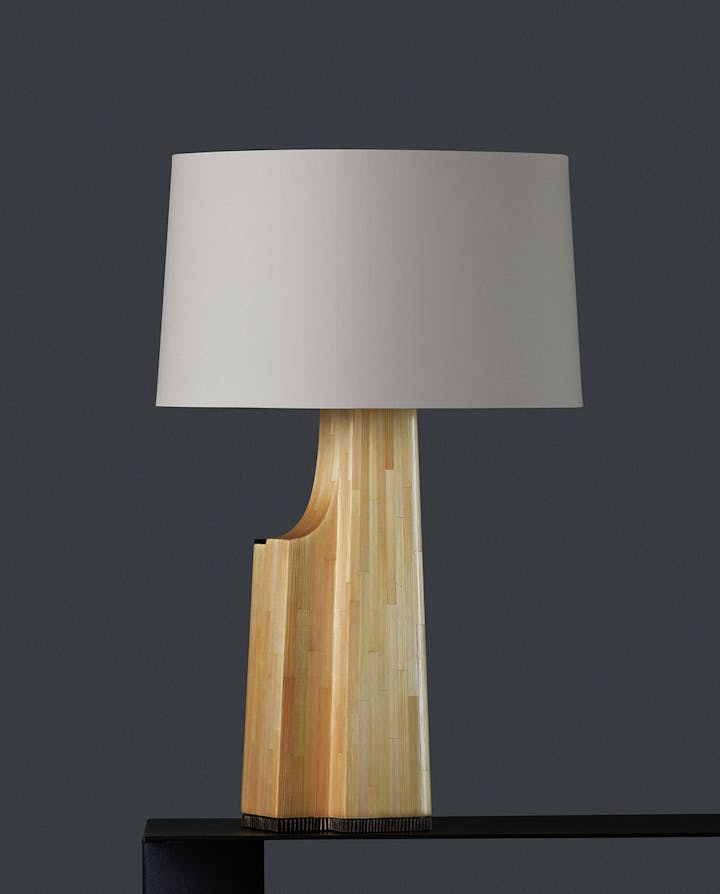 de sousa hughes alexander lamont drift table lamp beechwood
