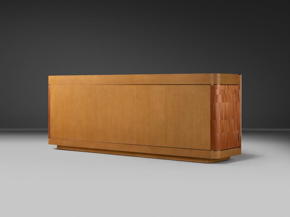 de sousa hughes alexander lamont estribor drinks cabinet 4 door golden brown back angle