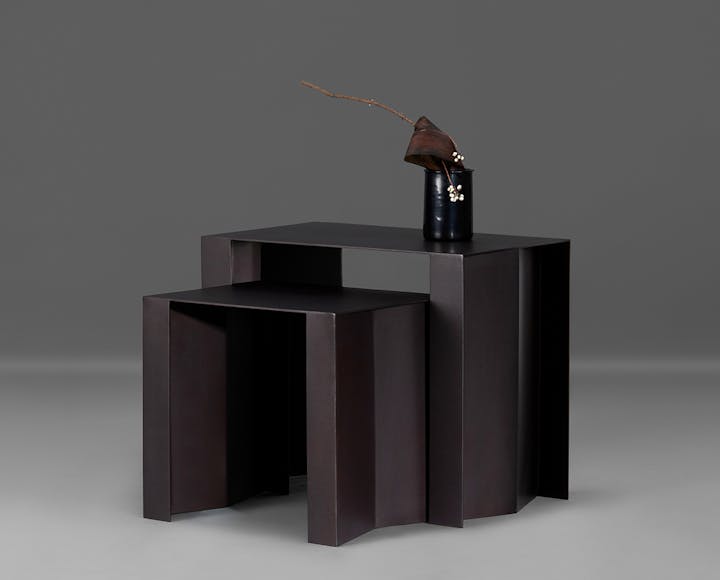 de sousa hughes alexander lamont etched twin side tables