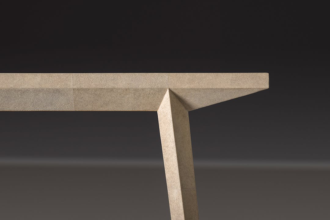 de sousa hughes alexander lamont facet console shagreen detail