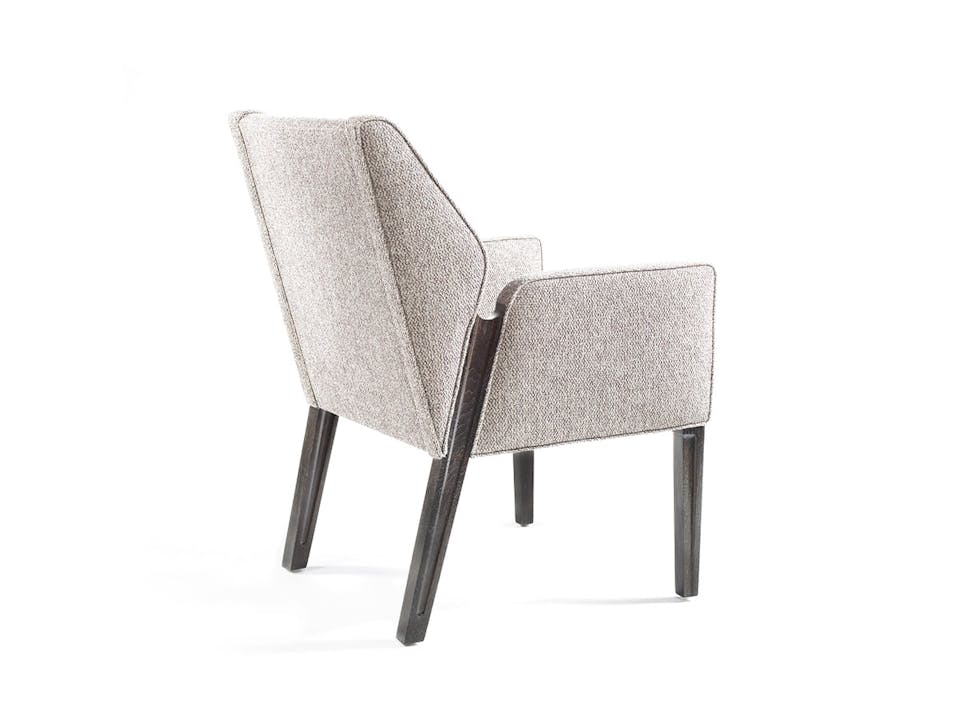 de sousa hughes bright chair Jett Arm Chair with Wood Legs back angle
