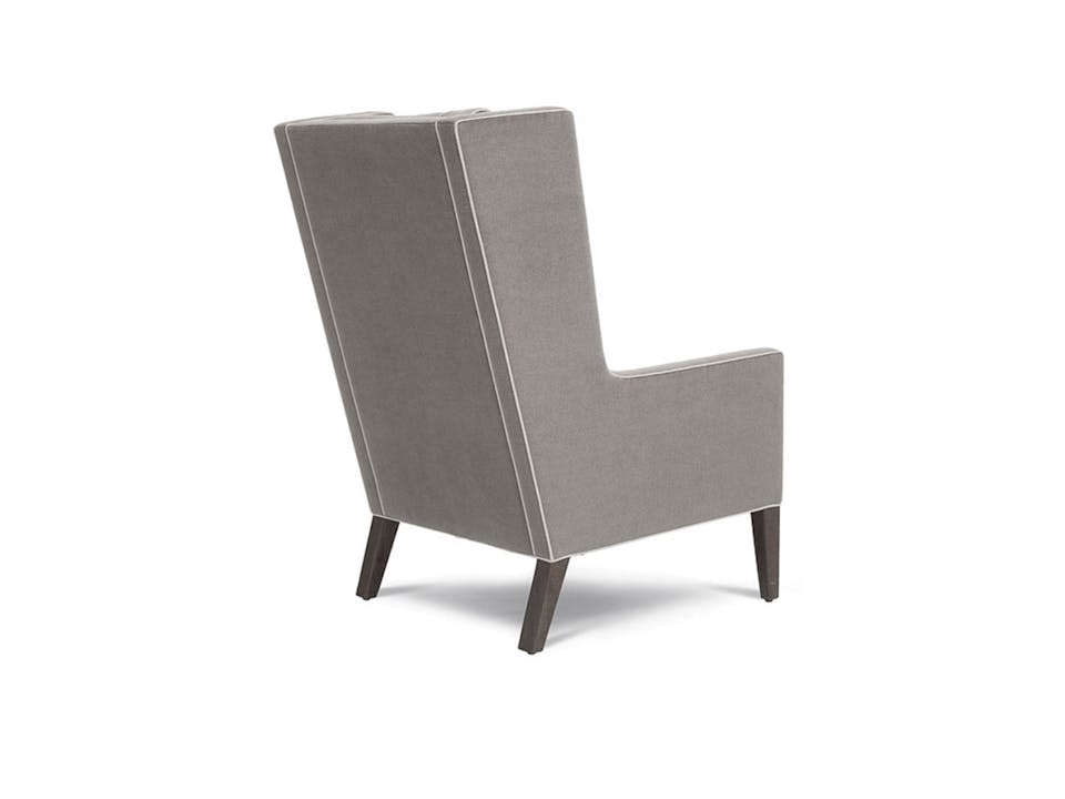 de sousa hughes bright chair Van Wing Chair With Upholstered Arm back angle