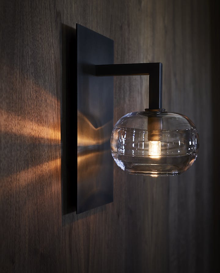 de sousa hughes john pomp clear band sconce