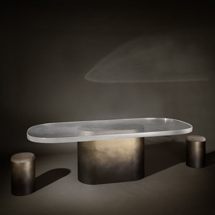 de sousa hughes john pomp monolith rectangular dining table