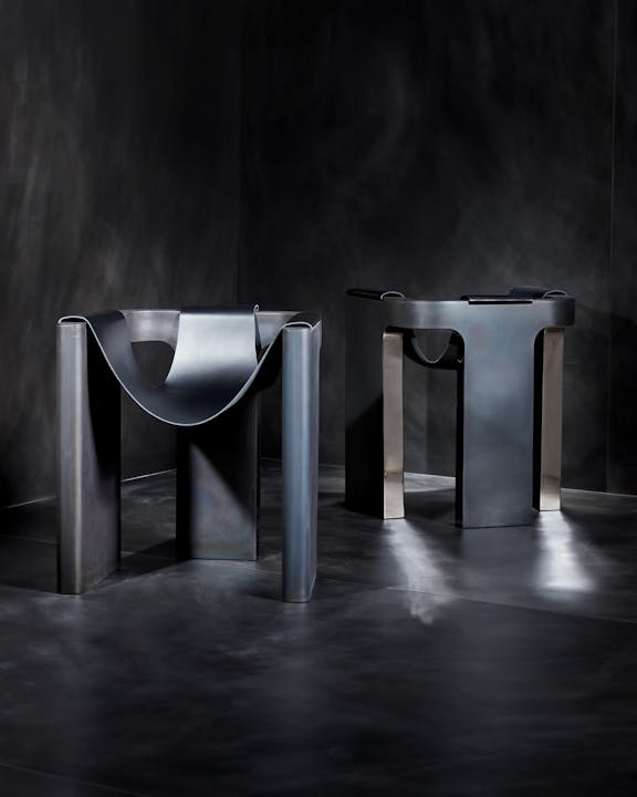 de sousa hughes john pomp rift chair pair