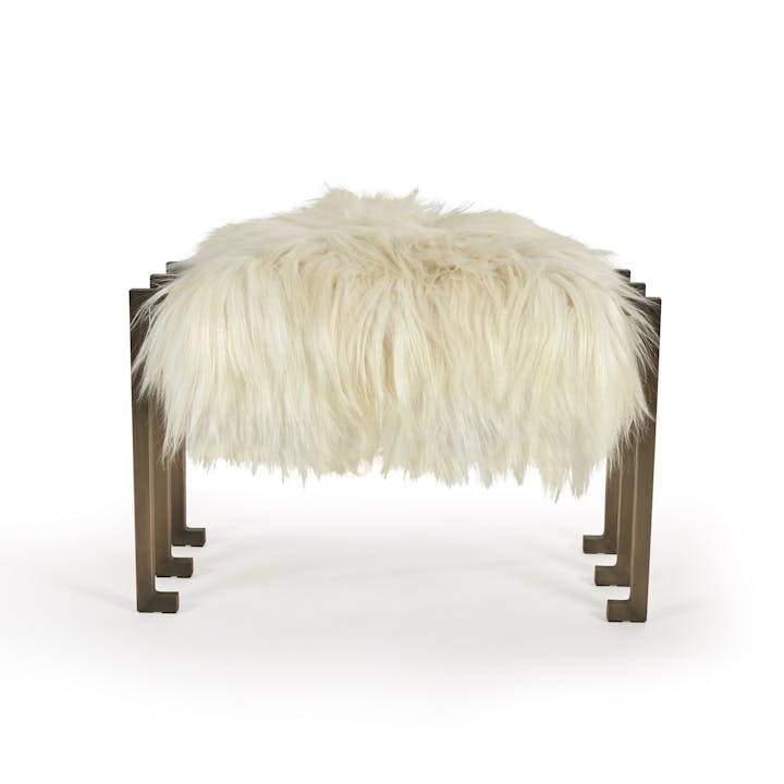 de sousa hughes kimberly denman poseidon solid brass stool long hair front