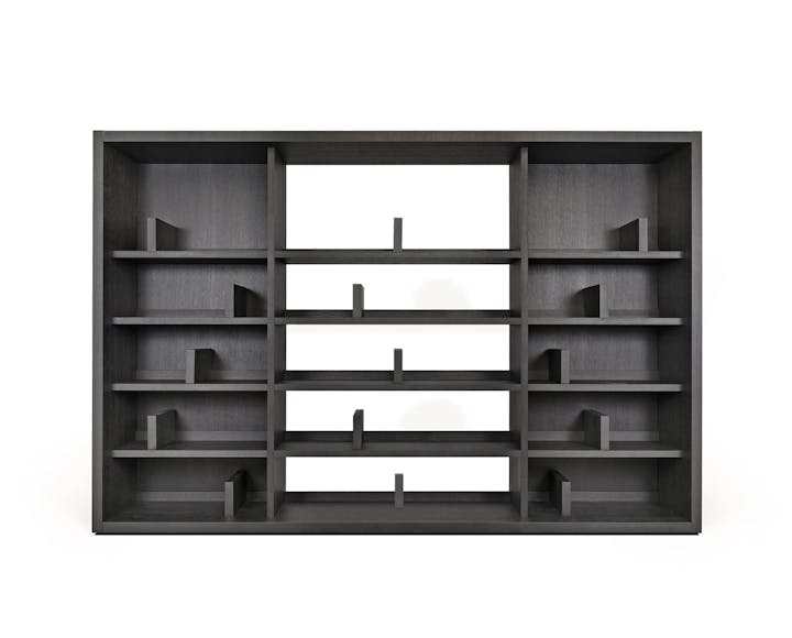 de sousa hughes liaigre BLOC BOOKSHELF CHARBON WIREBRUSHED OAK