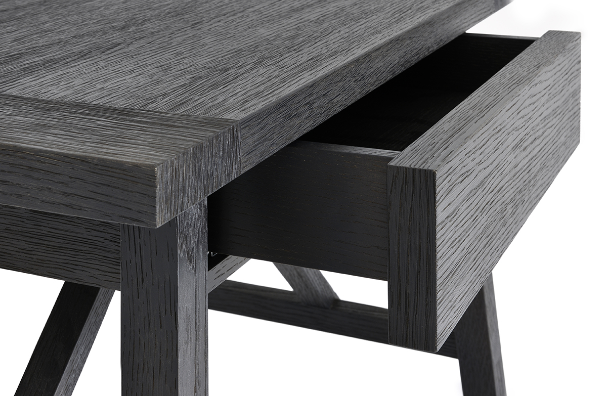 de sousa hughes liaigre Cappuccino bedside table open drawer detail