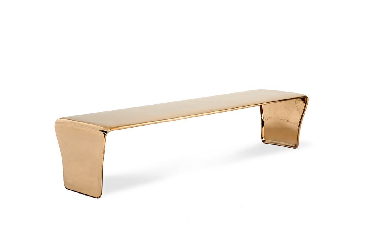 de sousa hughes liaigre NAJA coffee table bright polished bronze