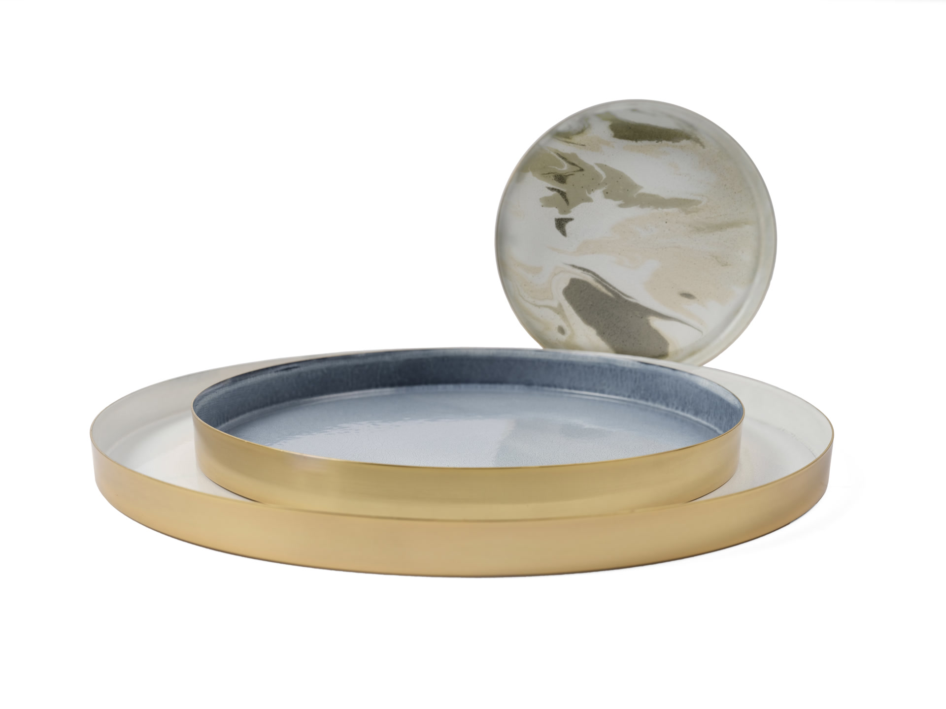 de sousa hughes liaigre Silla trays enameled metal trays marble brass 1