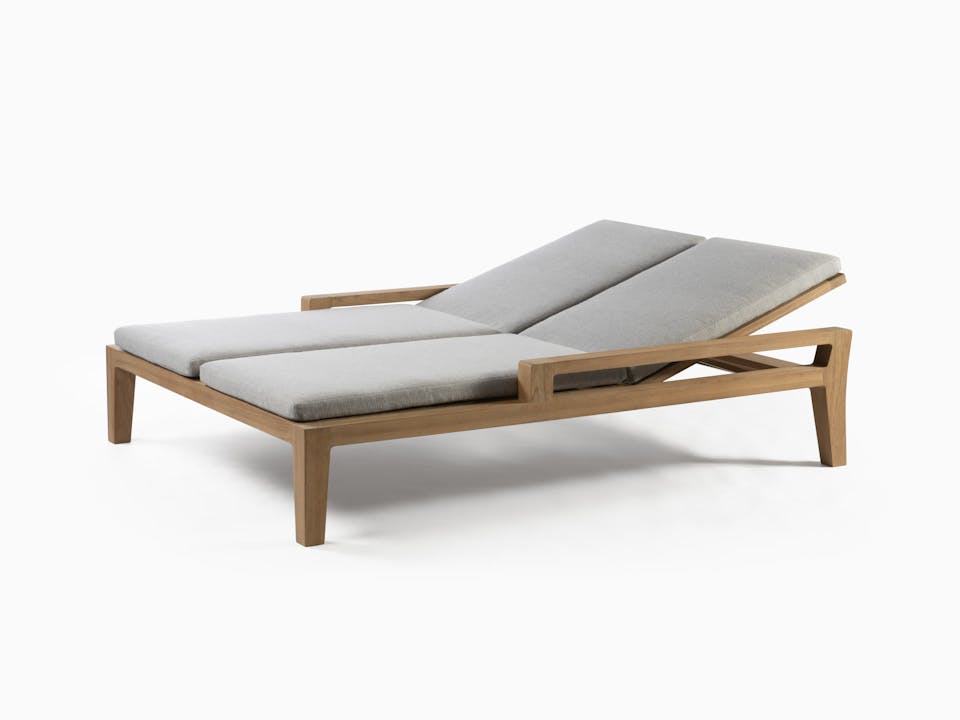 de sousa hughes link outdoor Banyan Double Chaise 2