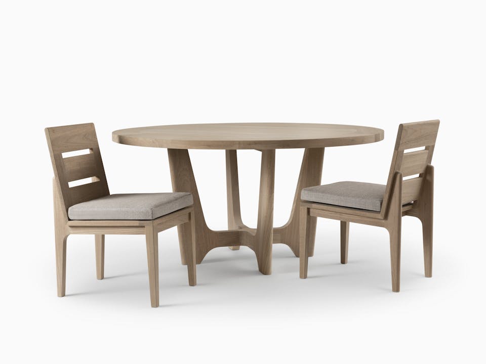 de sousa hughes link outdoor Bombay Round Dining Table Size 1 1