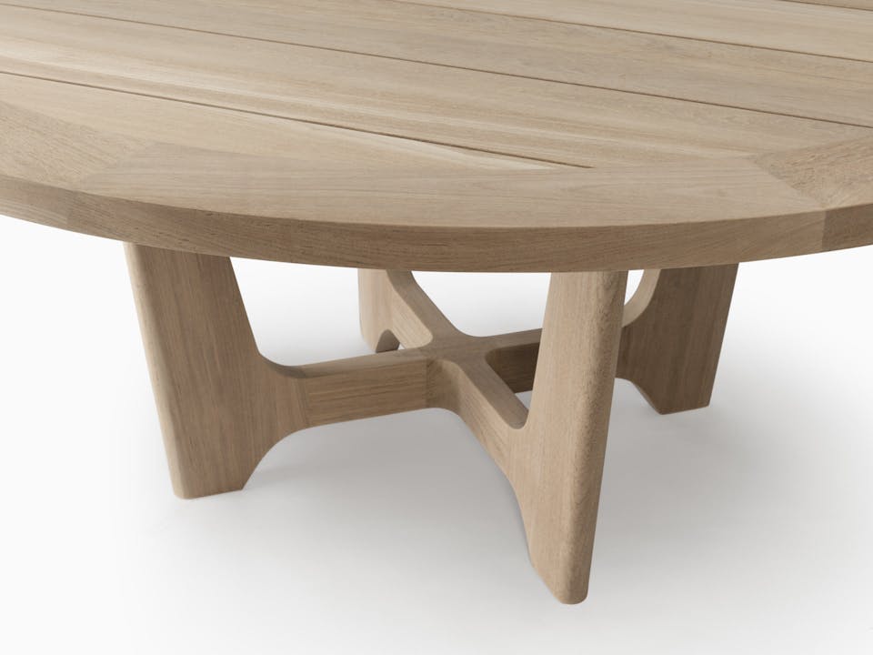 de sousa hughes link outdoor Bombay Round Dining Table Size 2 5