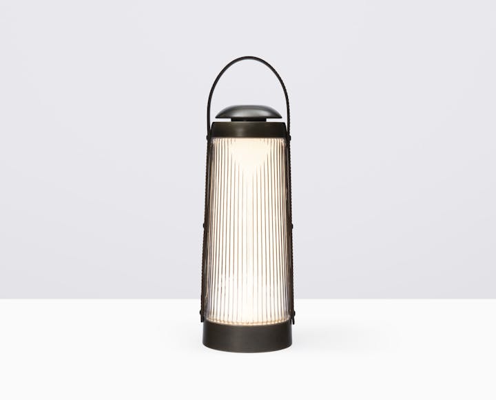 de sousa hughes Link Outdoor Crystal Lantern Dark Bronze 1
