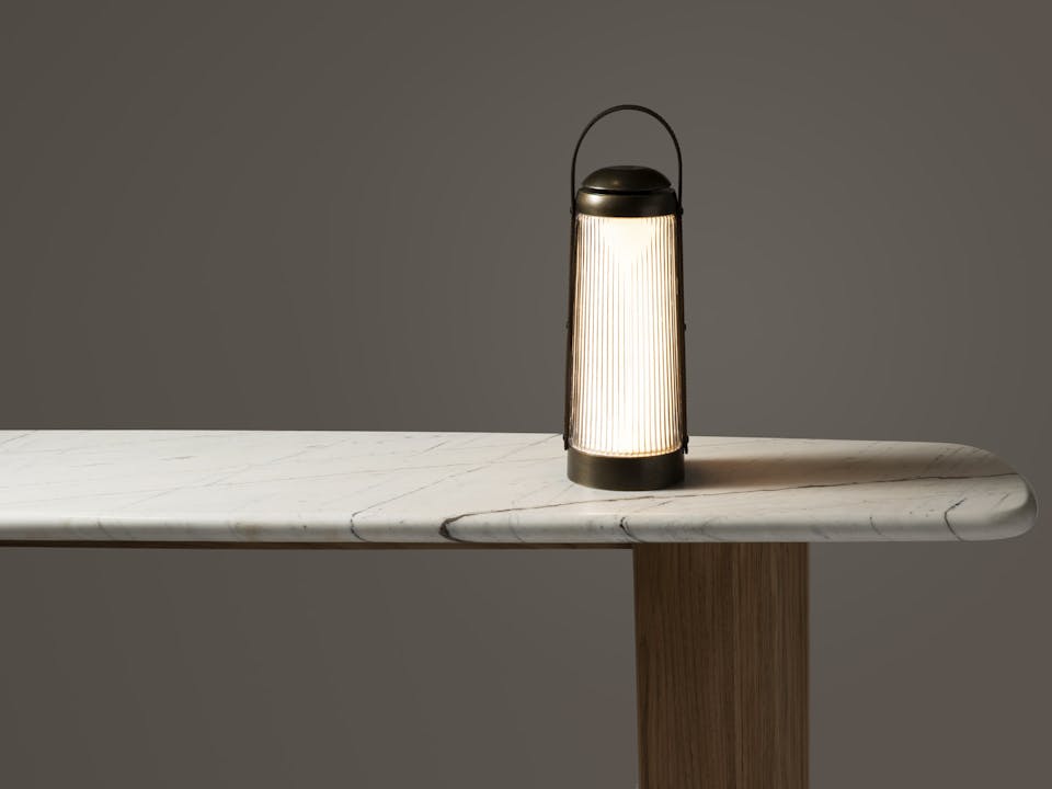 de sousa hughes Link Outdoor Crystal Lantern Dark Bronze 7