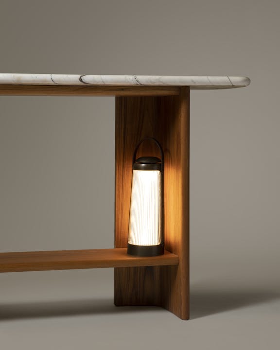 de sousa hughes Link Outdoor Crystal Lantern Dark Bronze 8