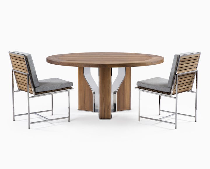 de sousa hughes link outdoor Daybreak Round Dining Table Size 1