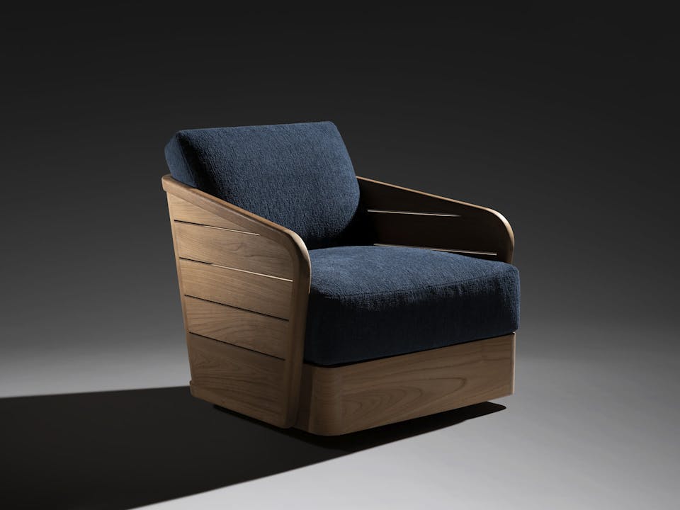 de sousa hughes link outdoor Grove Swivel Lounge Chair 1