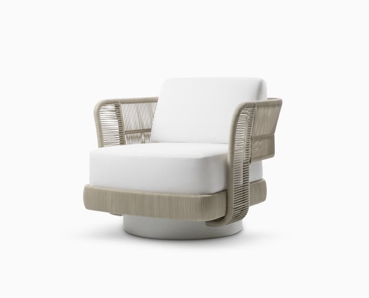 de sousa hughes link outdoor Monterey Swivel Lounge Chair Sand 3