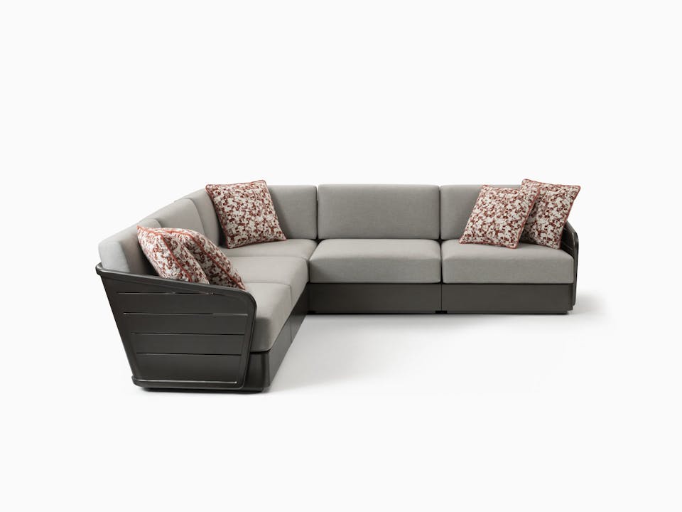 de sousa hughes link outdoor Riviera Sectional Sofa Antique Bronze 3