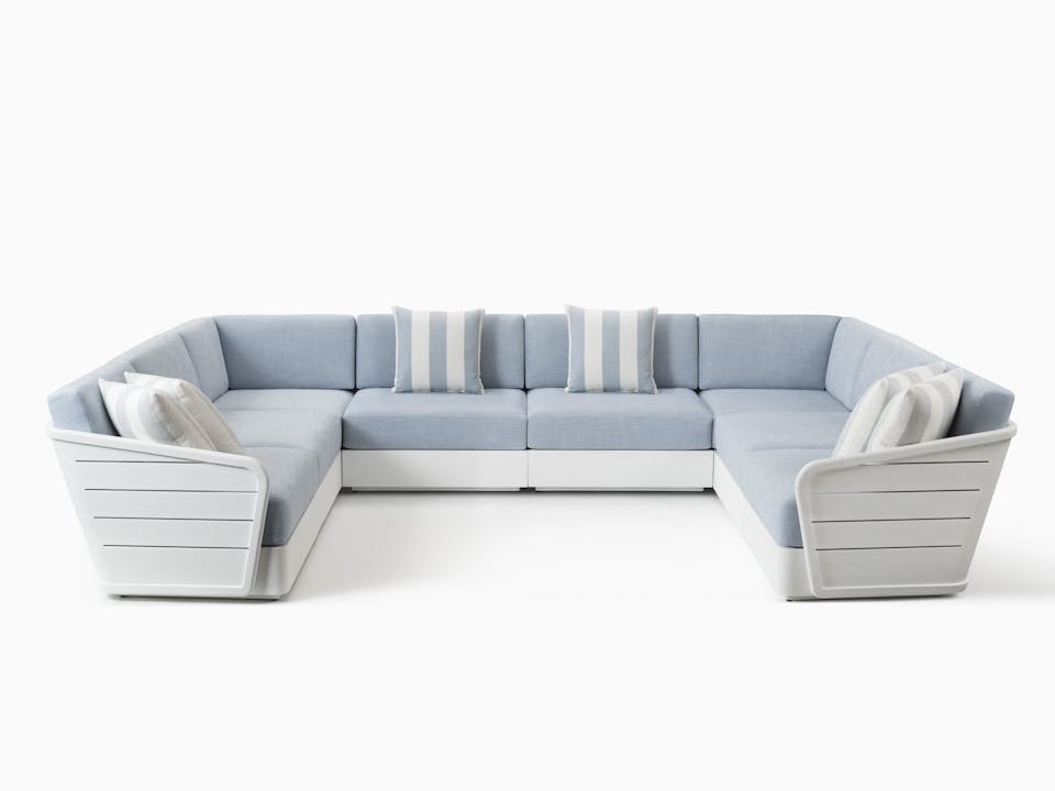 de sousa hughes link outdoor Riviera Sectional Sofa Bone White 1