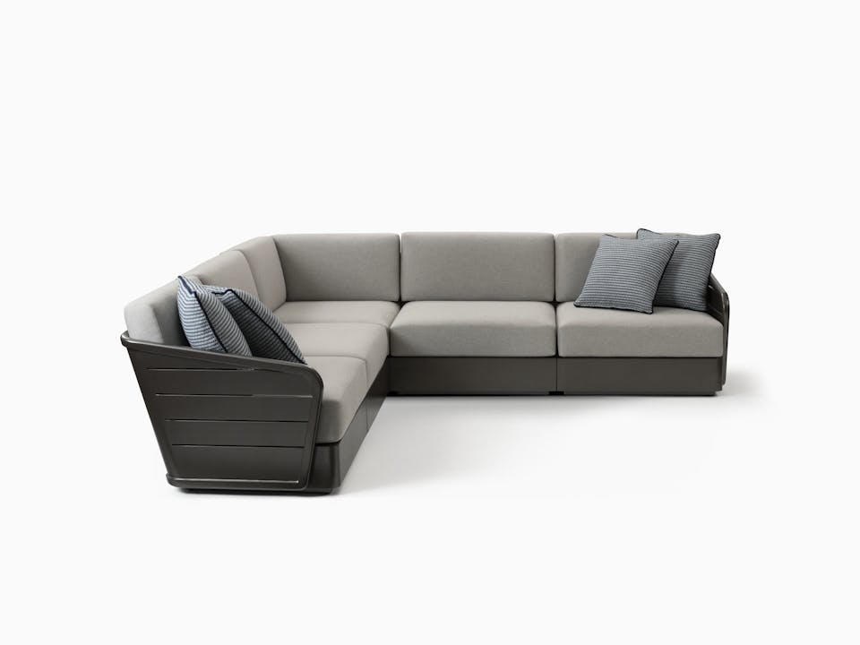 de sousa hughes link outdoor Riviera Sectional Sofa Antique Bronze 4