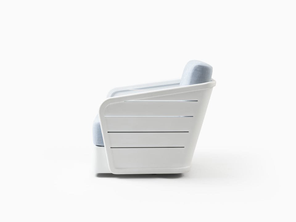 de sousa hughes link outdoor Riviera Swivel Lounge Chair bone white 4