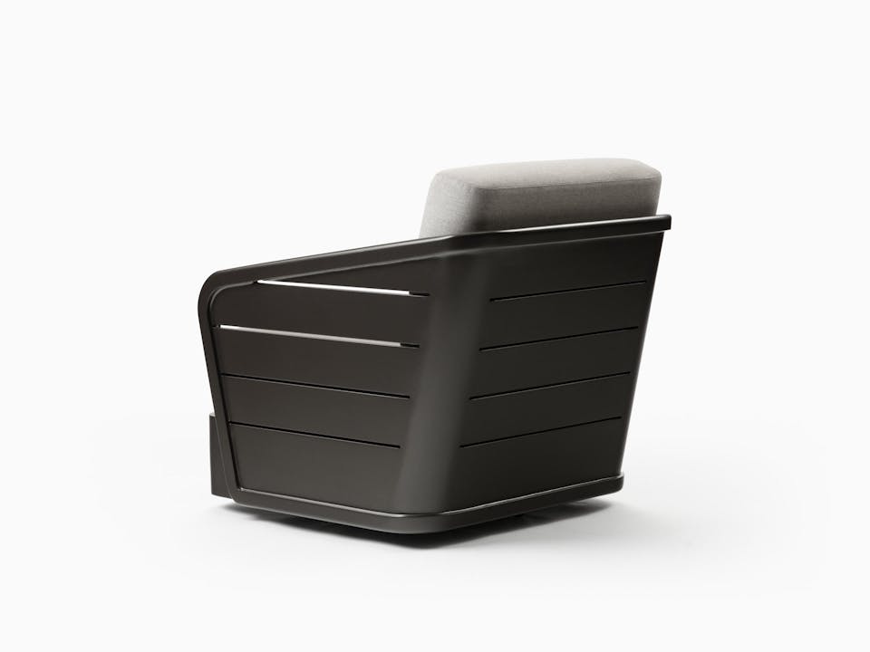 de sousa hughes link outdoor Riviera Swivel Lounge Chair Antique Bronze 4