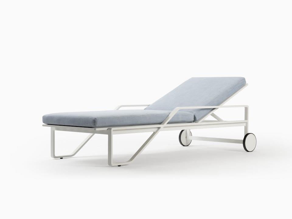 de sousa hughes link outdoor Verano Chaise Bone White 5