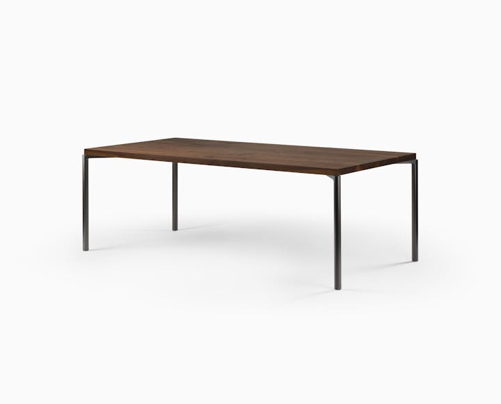 de sousa hughes mark albrecht Four Leg Dining Table Plank Top Angle