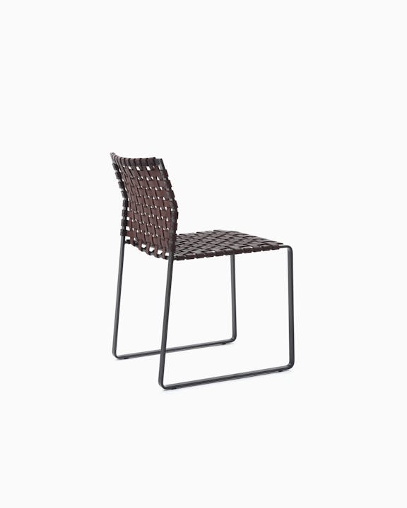 de sousa hughes mark albrecht Side Chair NS Satin Dark Brown Side Angle