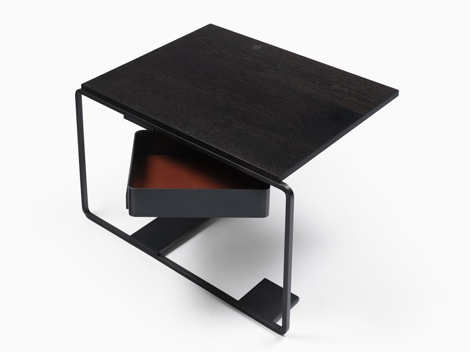 de sousa hughes mark albrecht Side Table One Angle 3 Drawer Open