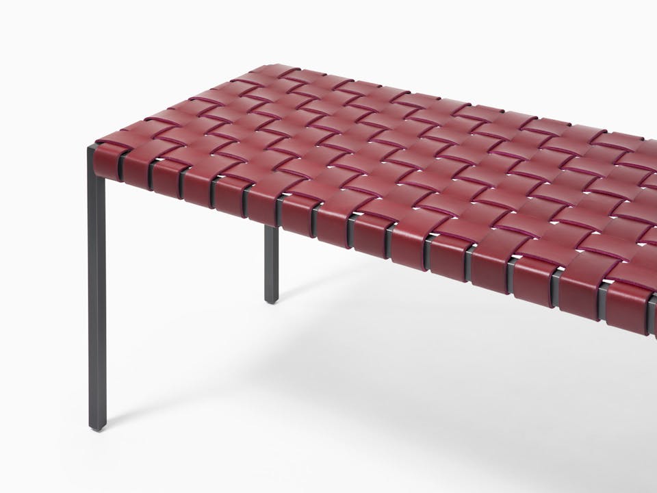 de sousa hughes mark albrecht Classic Bench Black Steel Red Detail