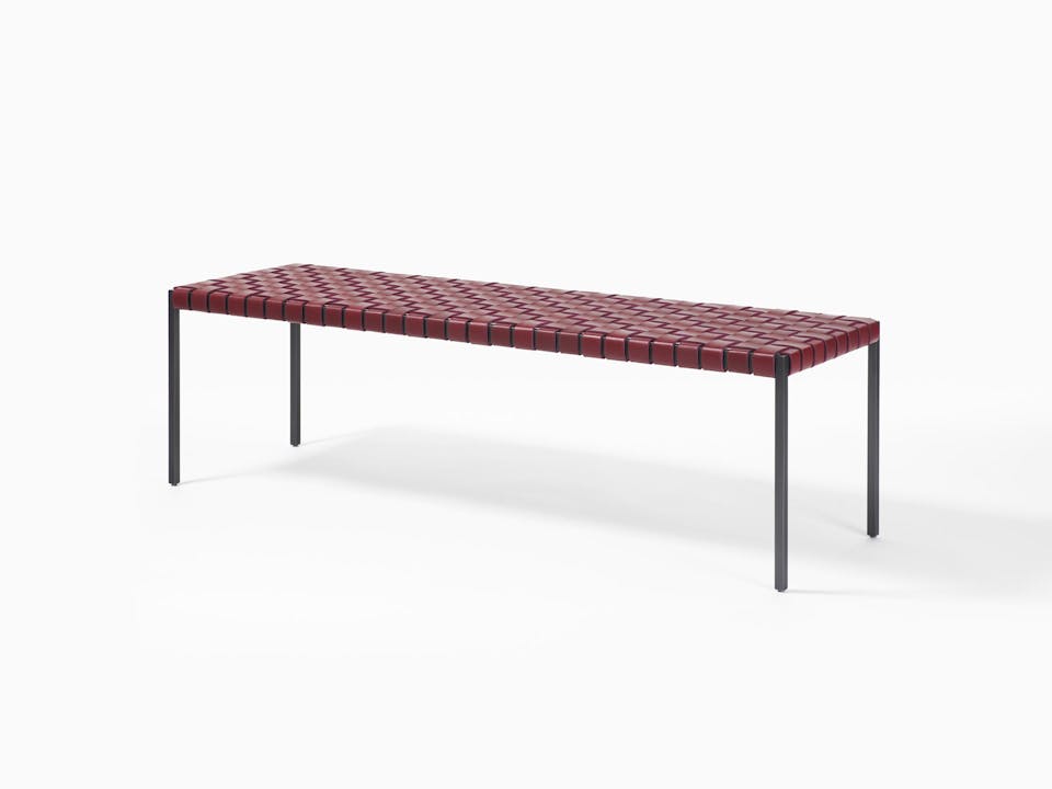 de sousa hughes mark albrecht Classic Bench Black Steel Red Angle